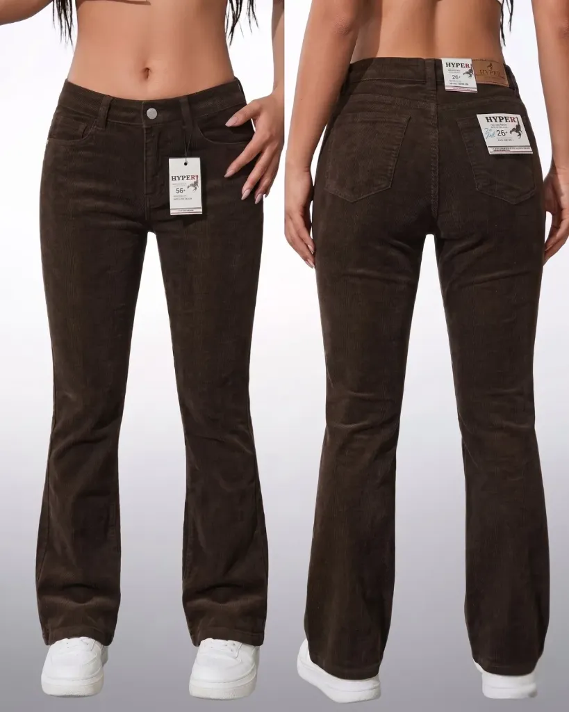[HJ-001334-8-CAFE-OSCURO] Acampanado pana strech (8)