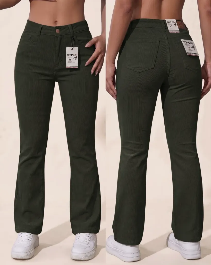 [HJ-001340-8-VERDE-OSCURO] Acampanado pana strech (8)