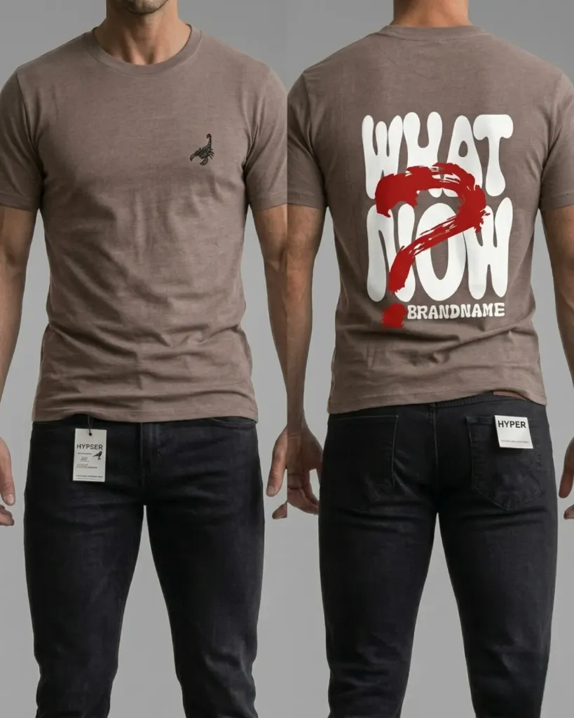 Camiseta estampada(WHAT NOW)