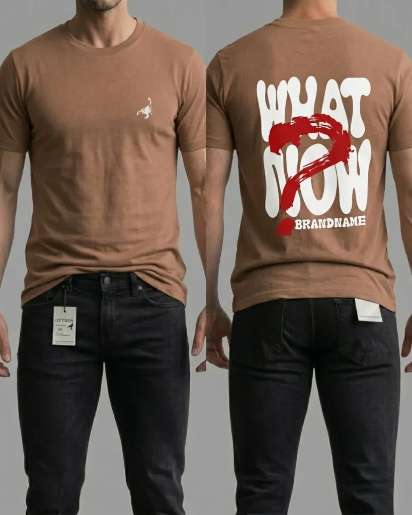Camiseta estampada(WHAT NOW)