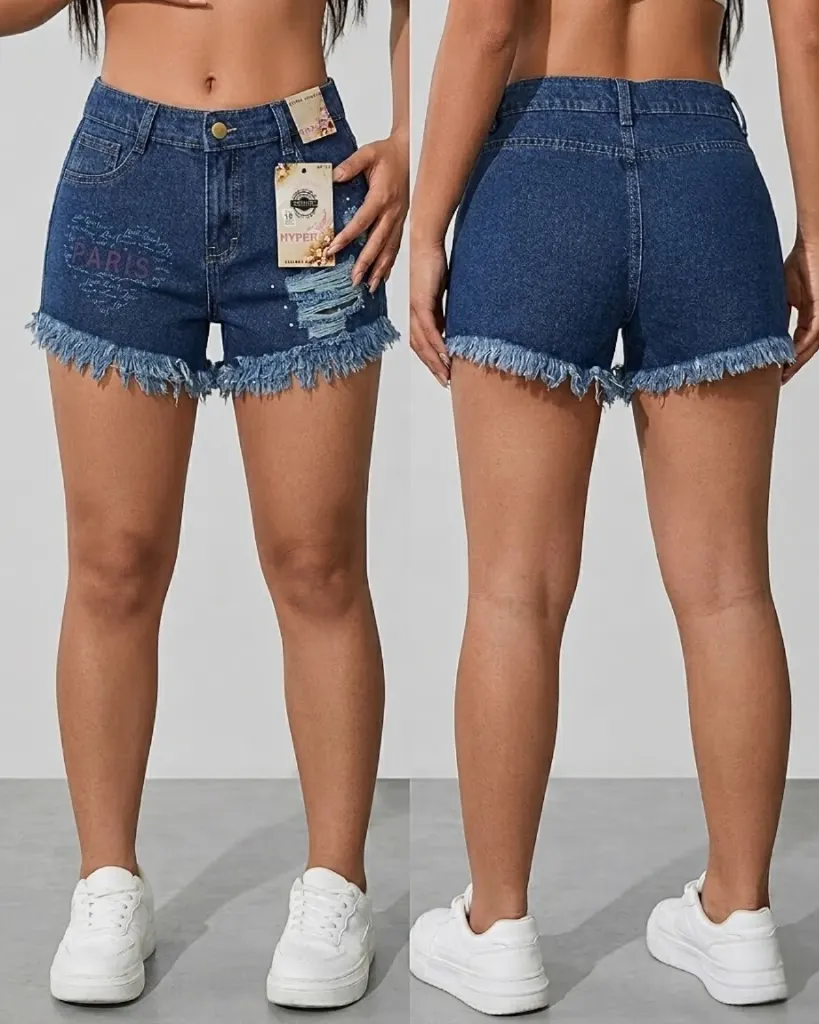 Short rigido con estampado