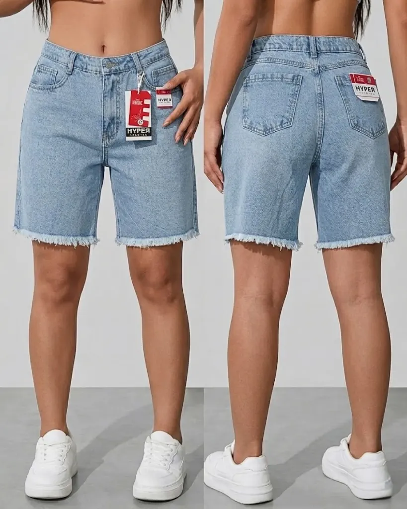 Bermuda jean rigida