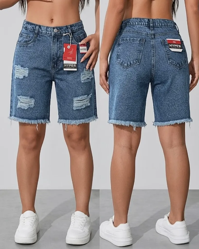 Bermuda jean rigida rota