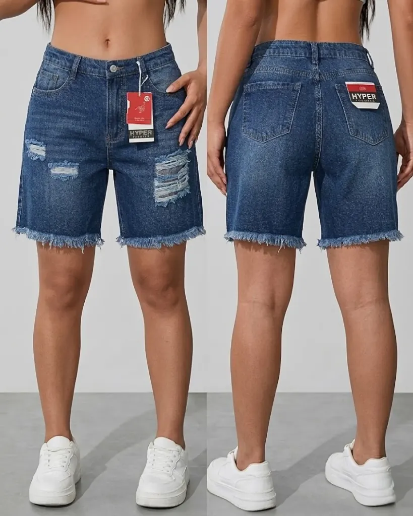 Bermuda jean rigida rota