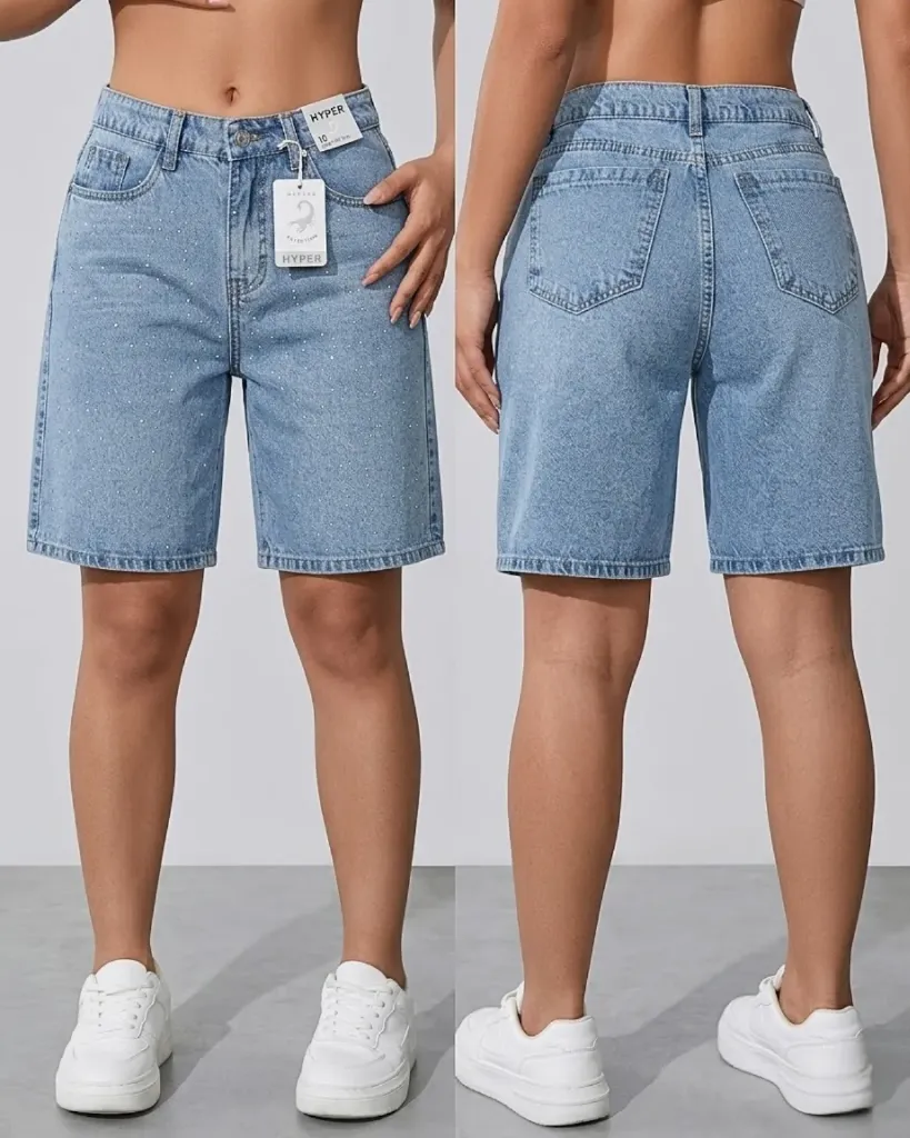 [HJ-001593-10-AZUL-CLARO] Bermuda rigida con brillos (10)