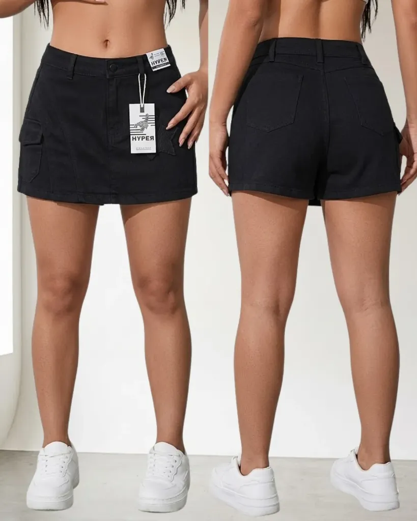 Falda short estrella y cargo