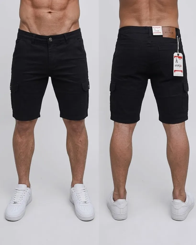 [HJ-001625-28] Bermuda gabardina cargo strech (28)