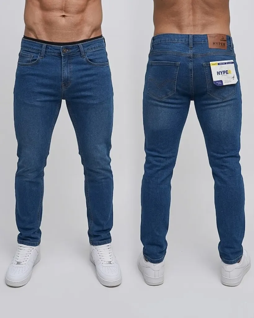 [HJ-001749-30-AZUL-CLARO] Semitubo strech llano (30)