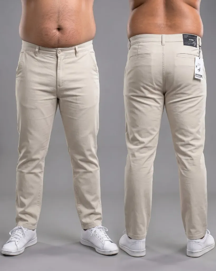 [HJ-001072-38-BEIGE] Recto gabardina strech plus con bolsillos viviados (38)