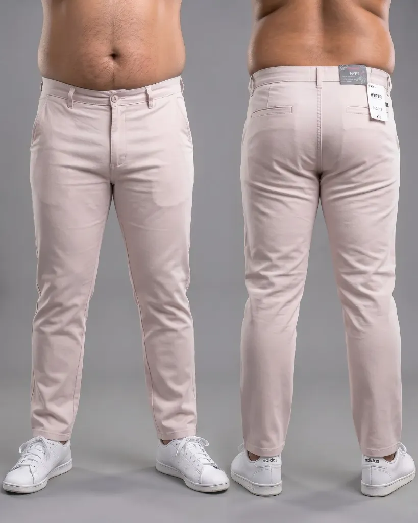 [HJ-001763-42-BLANCO-ROSA] Recto gabardina strech plus con bolsillos viviados (42)