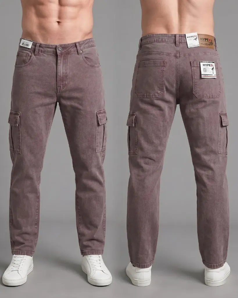 [HJ-001766-30-ROSA] Recto jeans cargo strech (30)