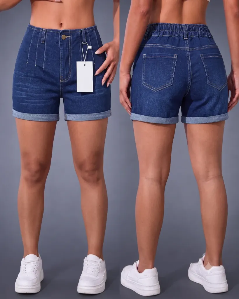 [HJ-001834-10-AZUL-OSCURO] Short strech elastico y pinzas (10)