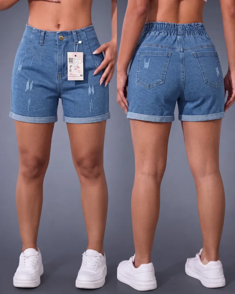 [HJ-001836-10-AZUL-CLARO] Short strech elastico y pinzas (10)