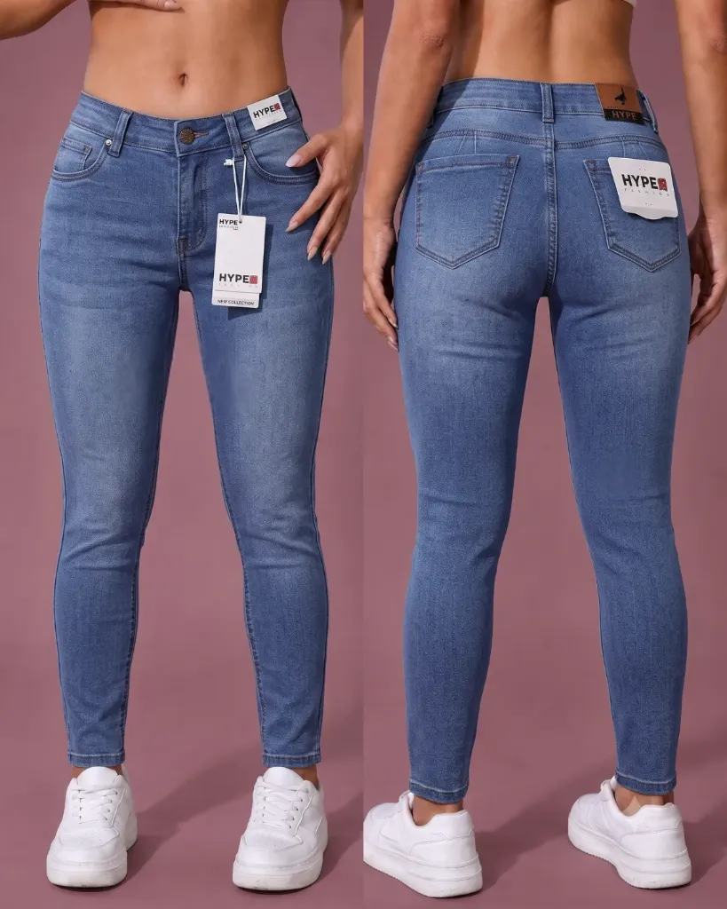 [HJ-001866-10-AZUL-CLARO] Tubo jeans strech llano con efecto corazón (10)