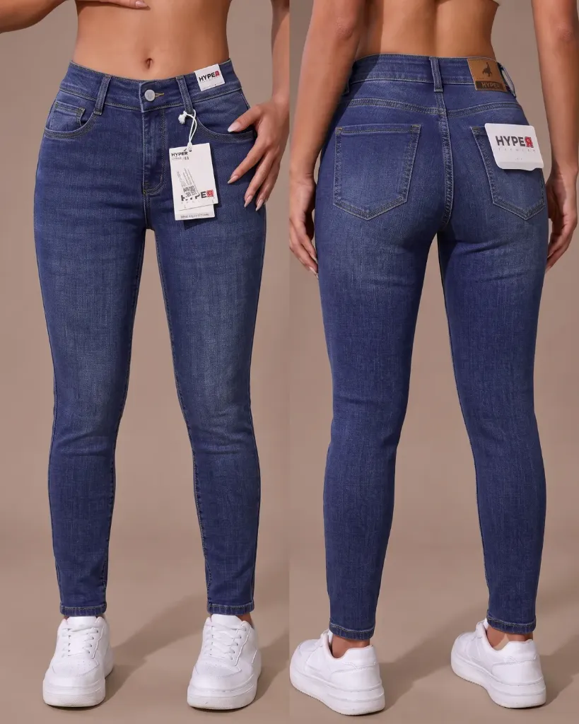 [HJ-001869-10-AZUL-MEDIO] Tubo jeans strech con bigotes y efecto corazón (10)