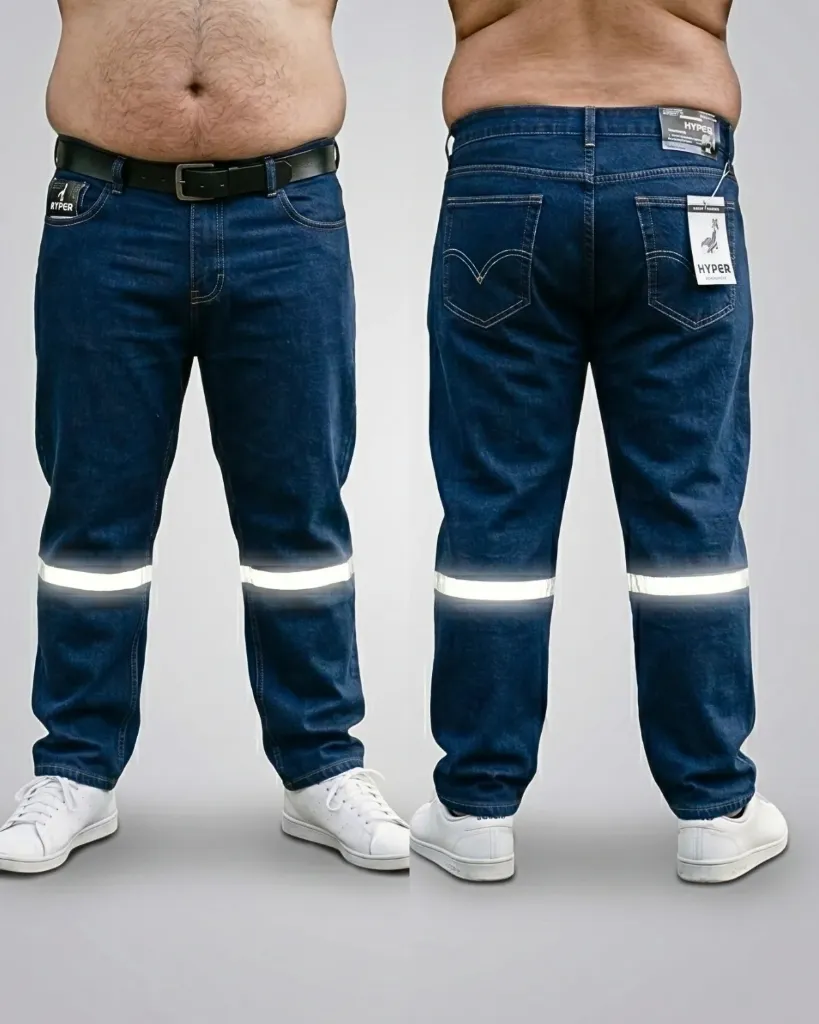 [HJ-000720-38-AZUL-OSCURO] Industrial rigido de trabajo con cinta reflectiva plus (38)