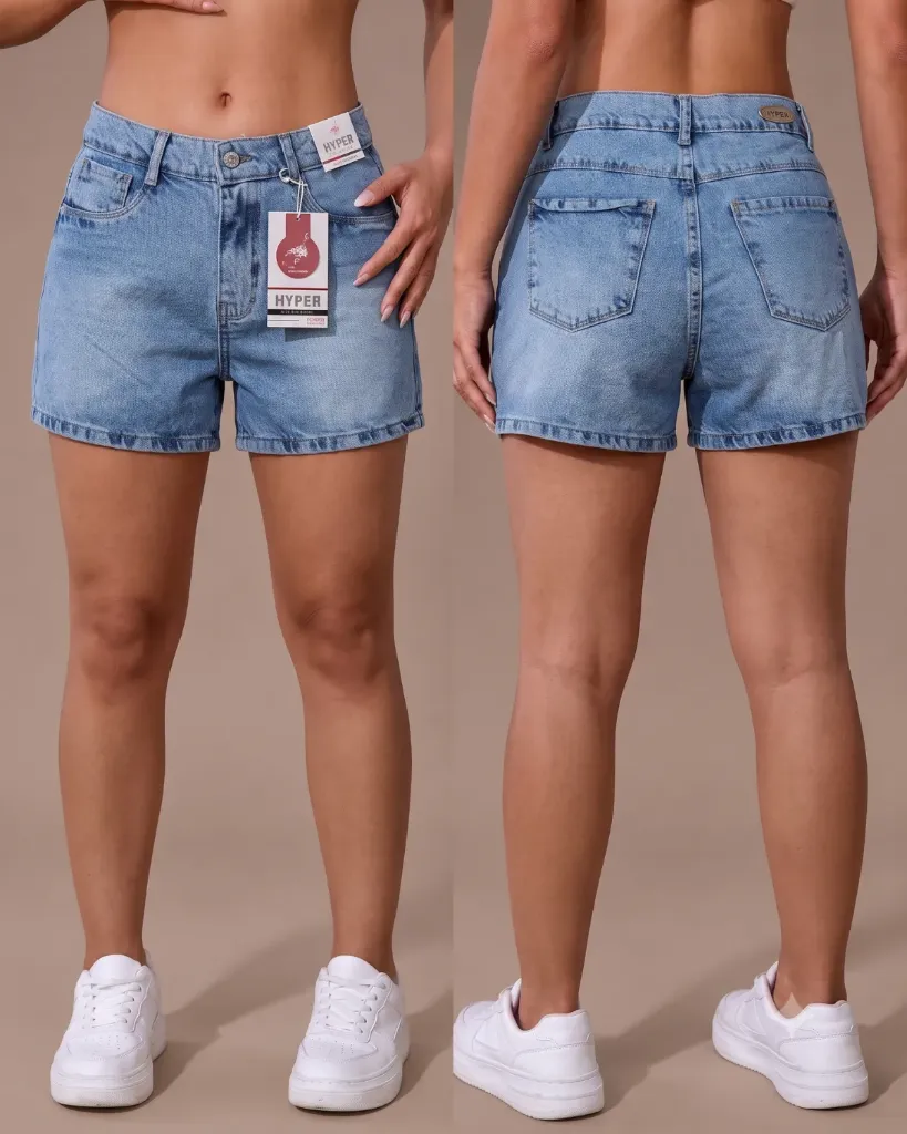 [HJ-002025-8-AZUL-4] Short jean rigido con bigotes (8)