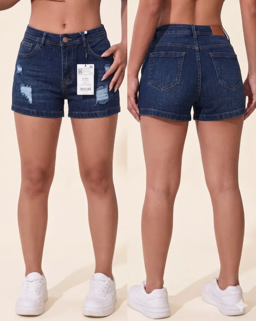 [HJ-002087-12-AZUL-OSCURO] Short strech roto (12)
