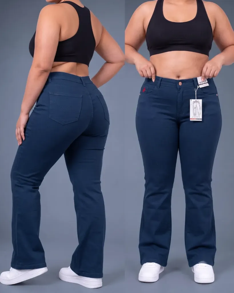 [HJ-002191-18-AZUL-ELECTRICO] Acampanado gabardina plus strech (18)