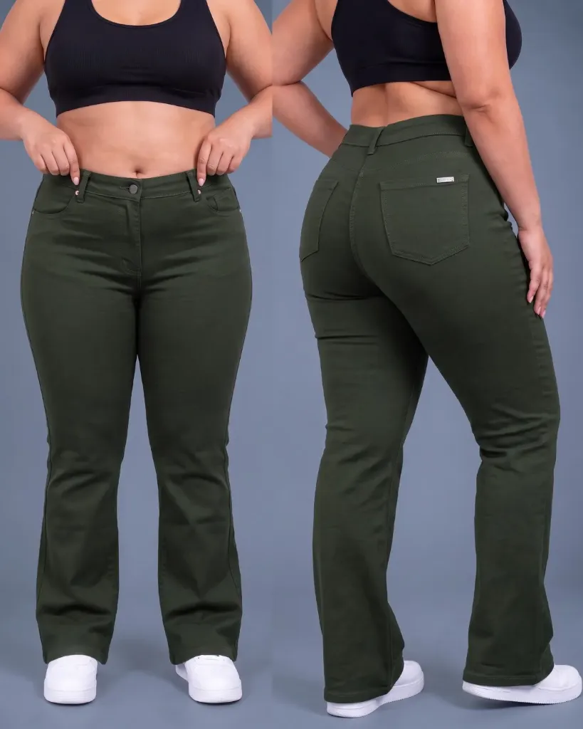 [HJ-002193-18-VERDE] Acampanado gabardina plus strech (18)