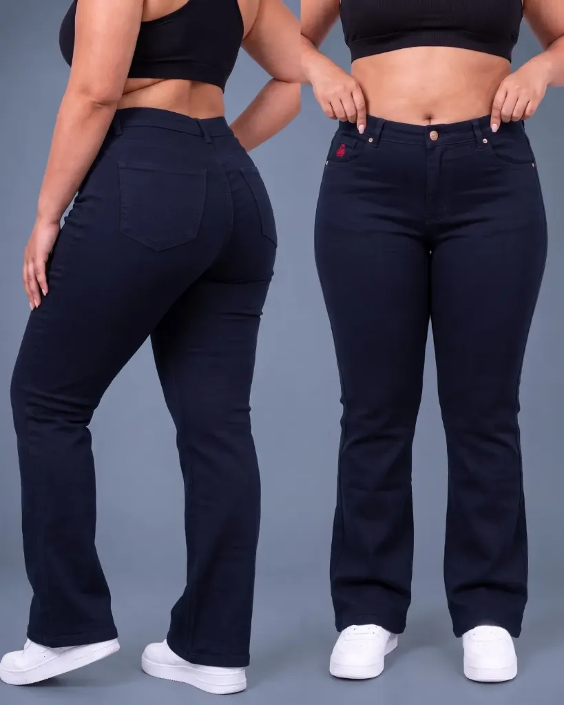 [HJ-002196-18-AZUL-OSCURO] Acampanado gabardina plus strech (18)