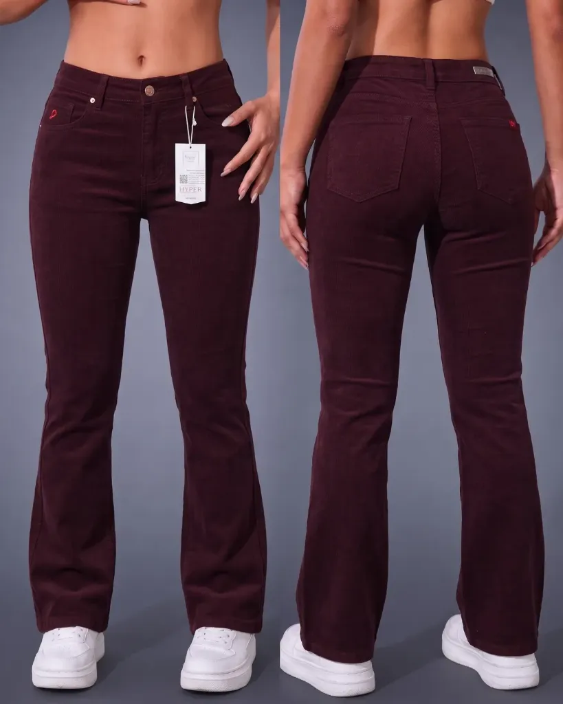 [HJ-002200-10-VINO] Acampanado gabardina strech (10)