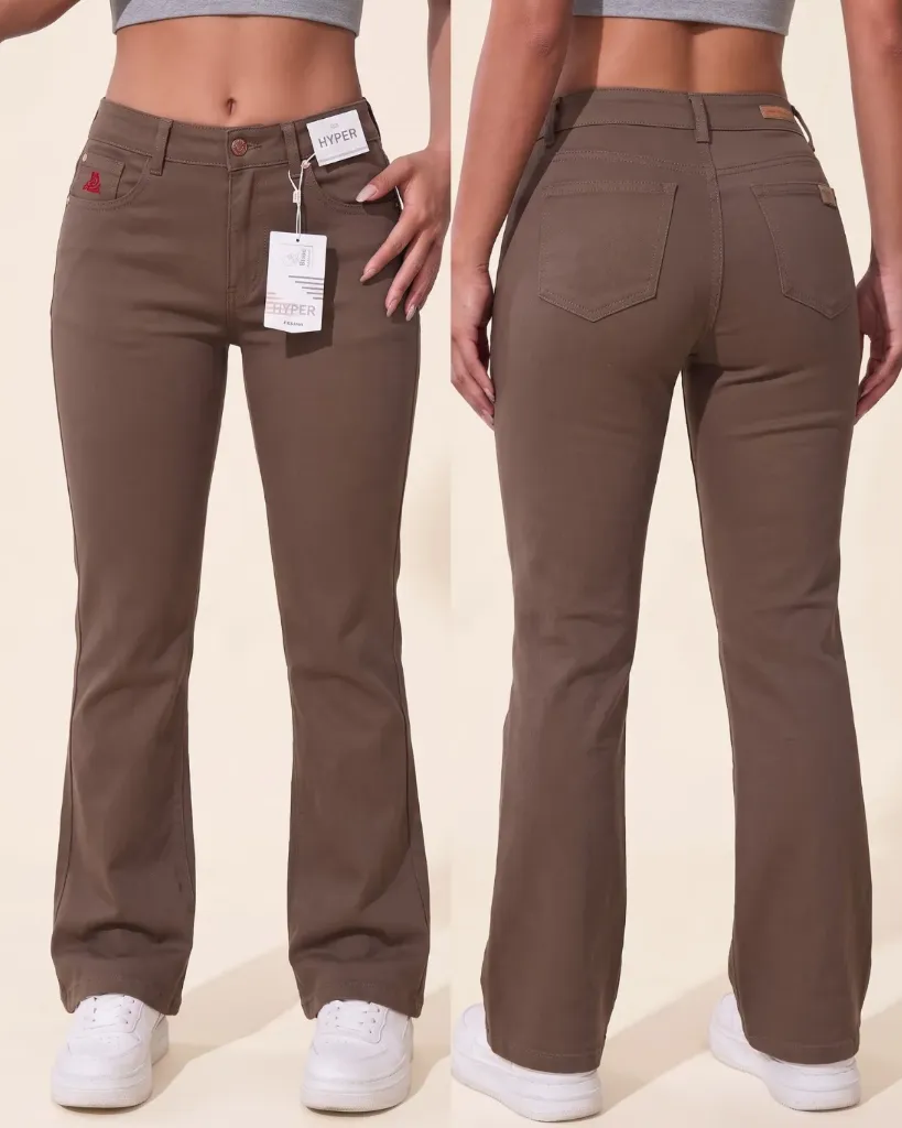 [HJ-002202-10-CAFE-MEDIO] Acampanado gabardina strech (10)