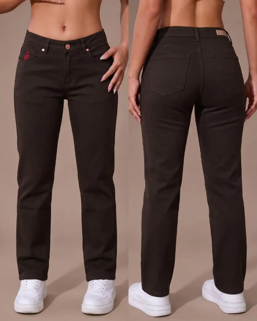 [HJ-002206-10-CHOCOLATE] Recto gabardina strech (10)