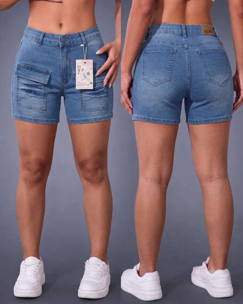 [HJ-002277-10-CELESTE] Short strech bolsillo delantero (10)