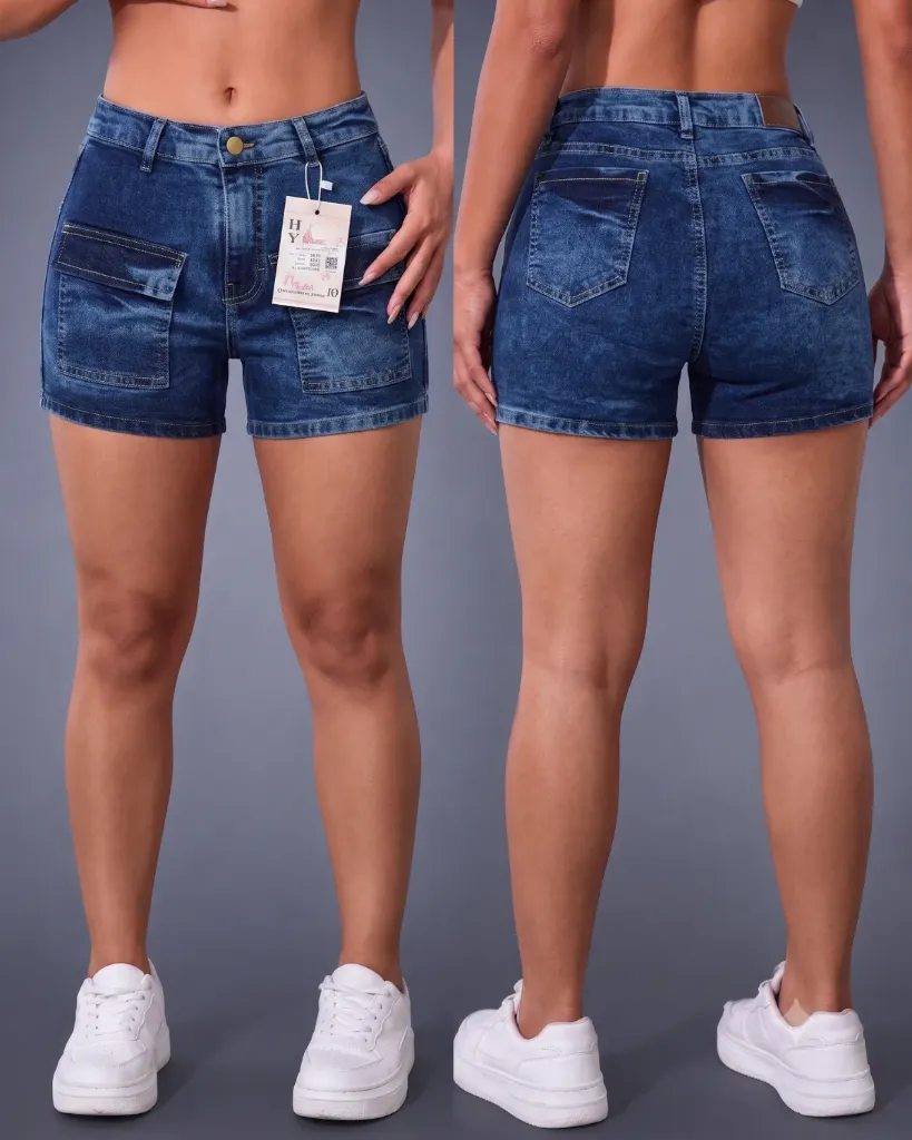 [HJ-002280-10-AZUL-PRELAVADO] Short strech bolsillo delantero (10)