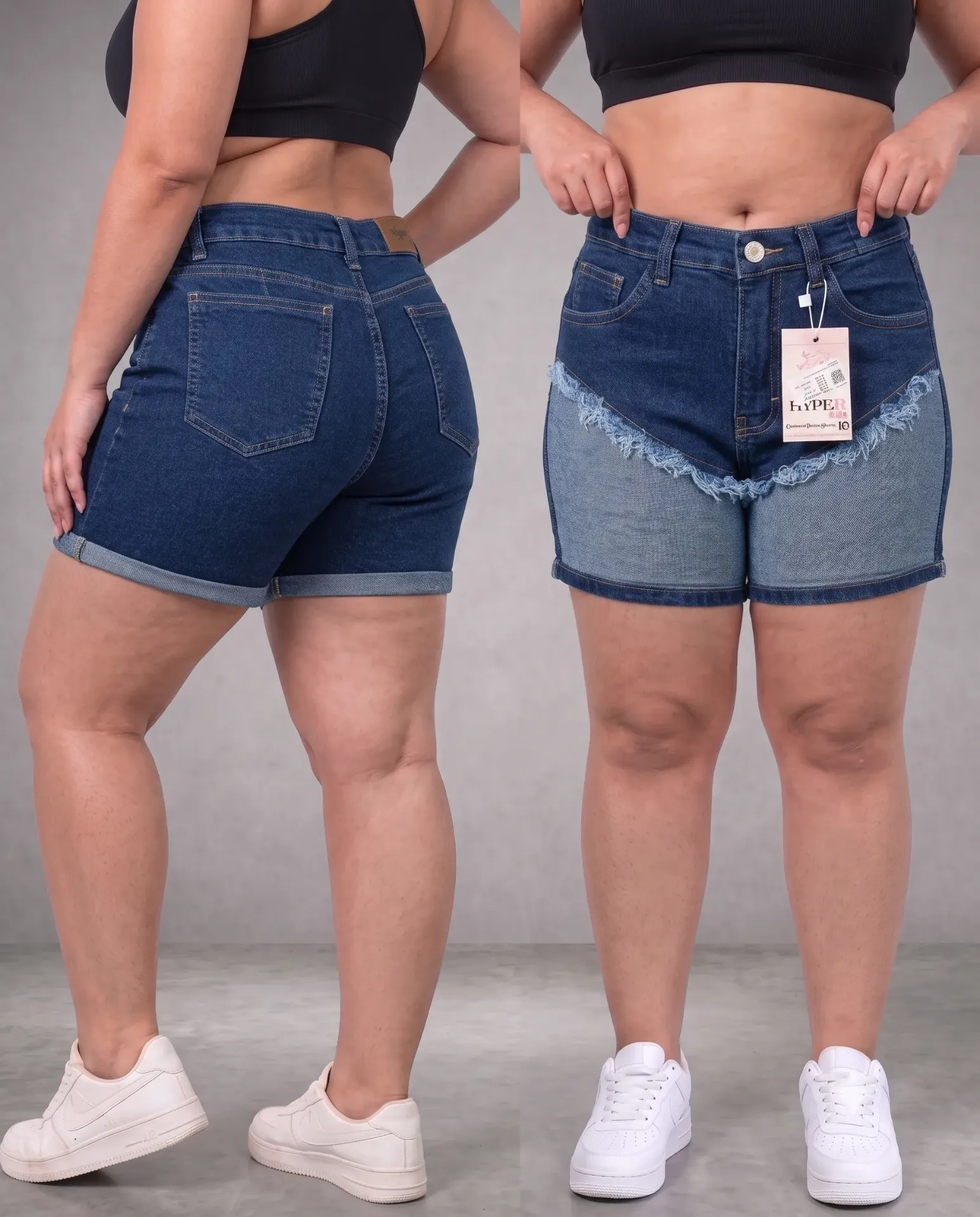 [HJ-002293-18-AZUL] Short plus strech deshilachado (18)