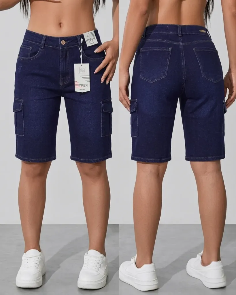 [HJ-002403-10-AZUL-2] Bermuda strech mototool cargo (10, Azul #2)
