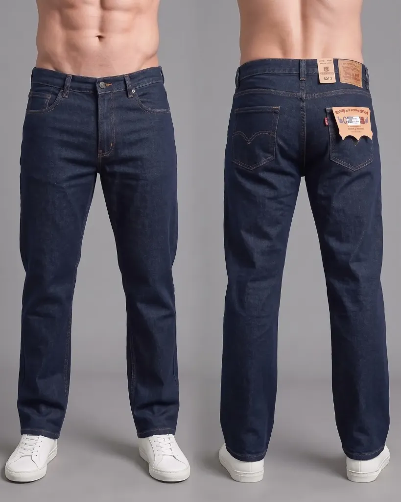 [HJ-002422-30-AZUL-2] Clasico jeans rigido G2 (30, Azul #2)