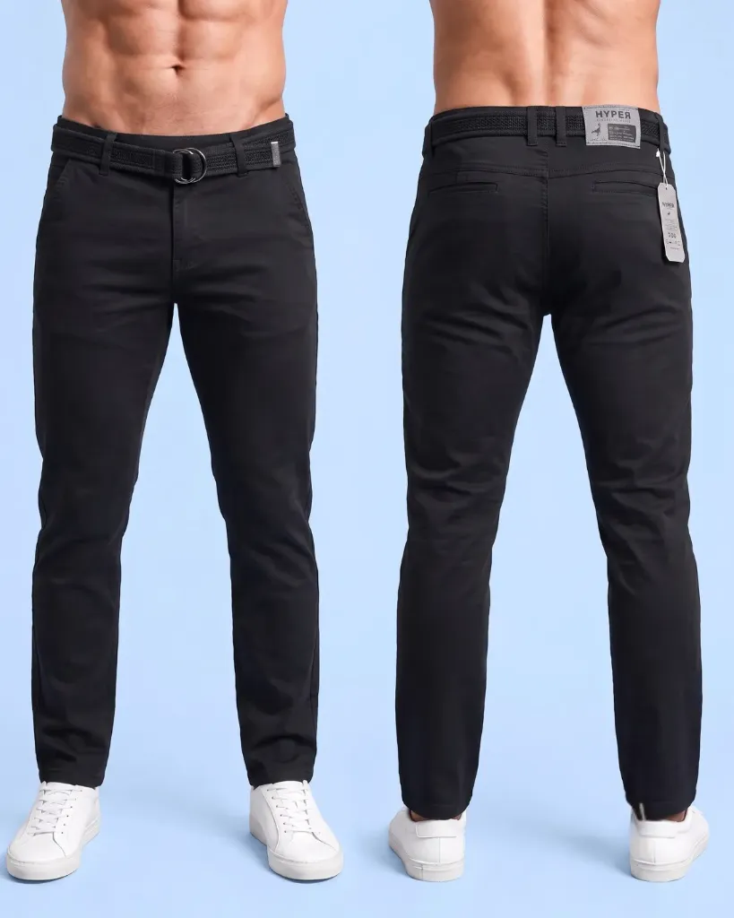 [HJ-002400-30-GRIS-OSCURO] Recto gabardina strech con cinturón (30, Gris oscuro)