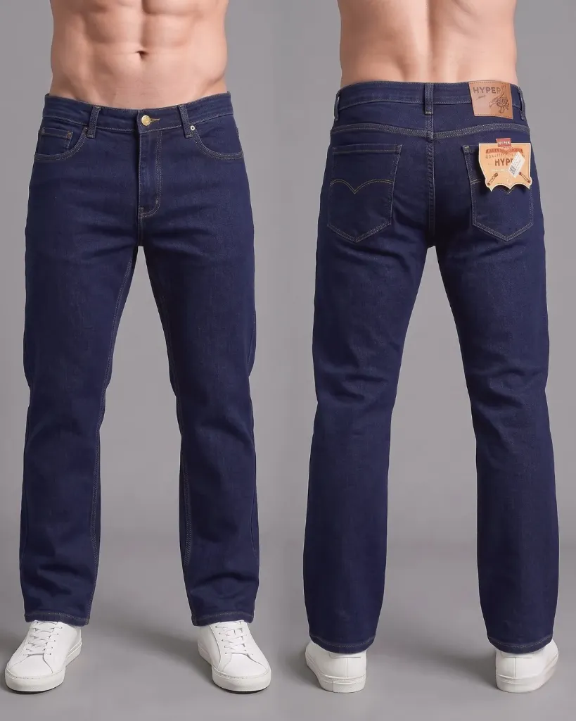 [HJ-000713-30-AZUL-2] Clasico jeans rigido G3 (30, Azul #2)