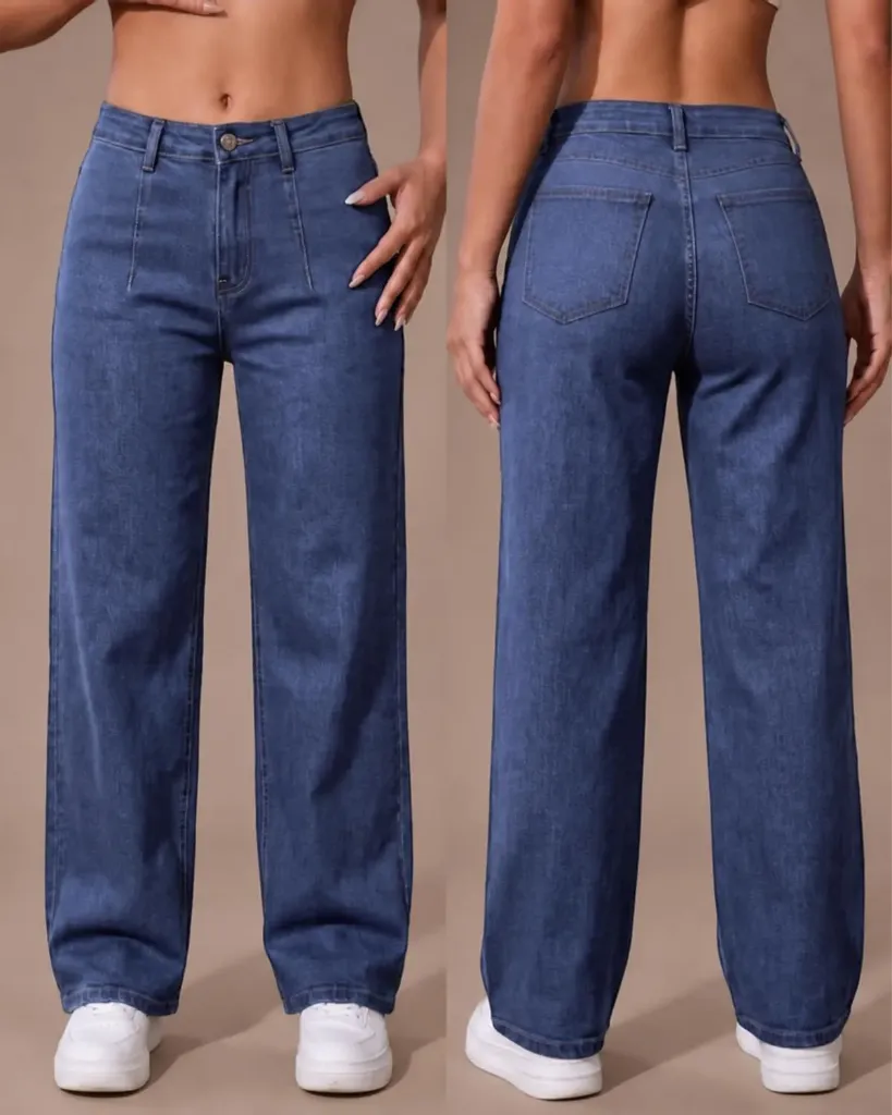 [HJ-002437-10-AZUL-3] Wide leg strech con pinza (10, Azul #3)
