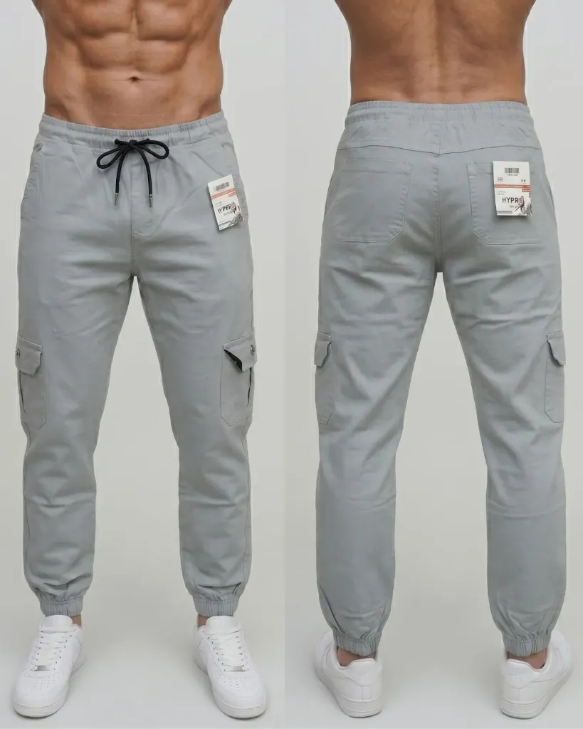[HJ-002471-28-GRIS] Jogger strech cargo de caballero (28)