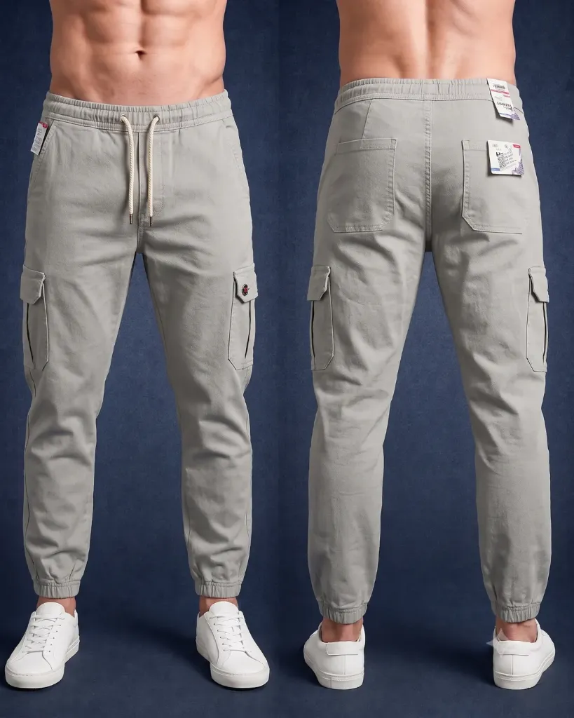 [HJ-002472-28-BLANCO-HUESO] Jogger strech cargo de caballero (28)