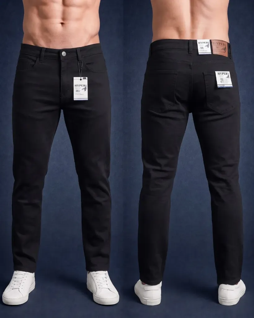 [HJ-002537-28-NEGRO] Semitubo strech llano (28)