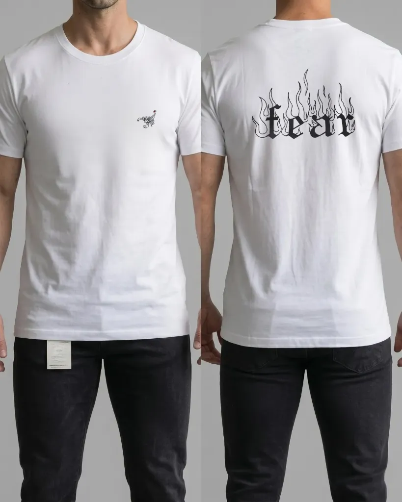 Camiseta estampada (Fear)