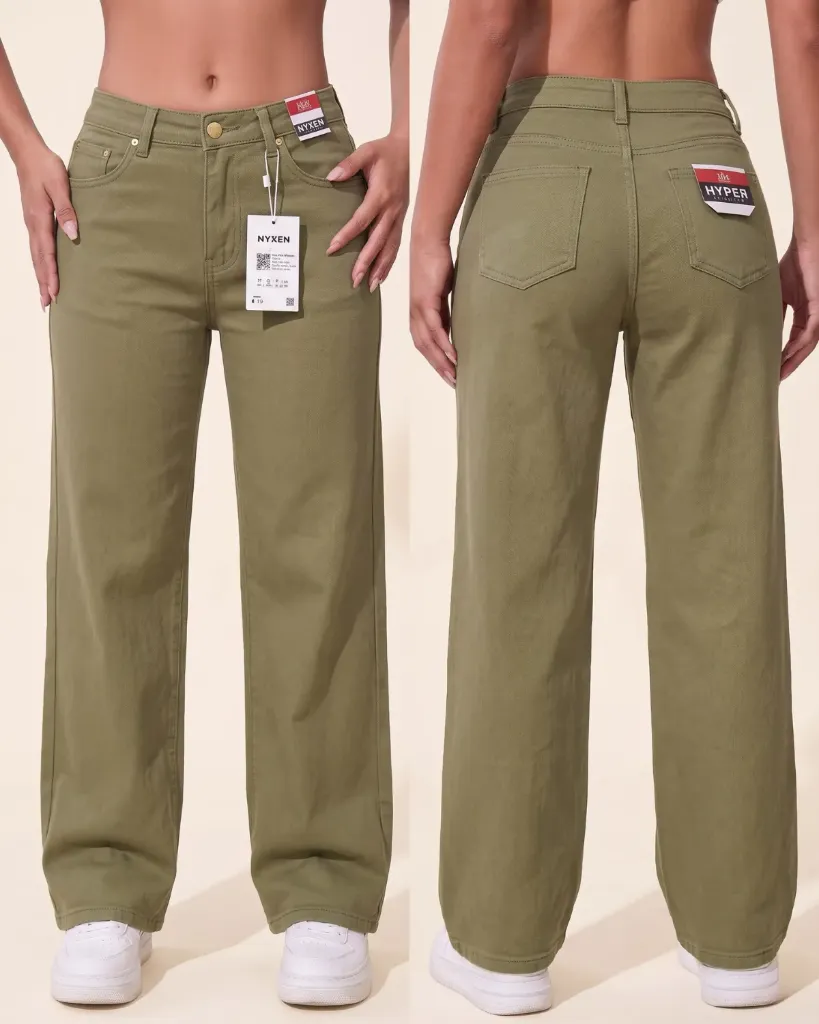 [HJ-001919-10-VERDE-2] Wide leg gabardina strech (10)