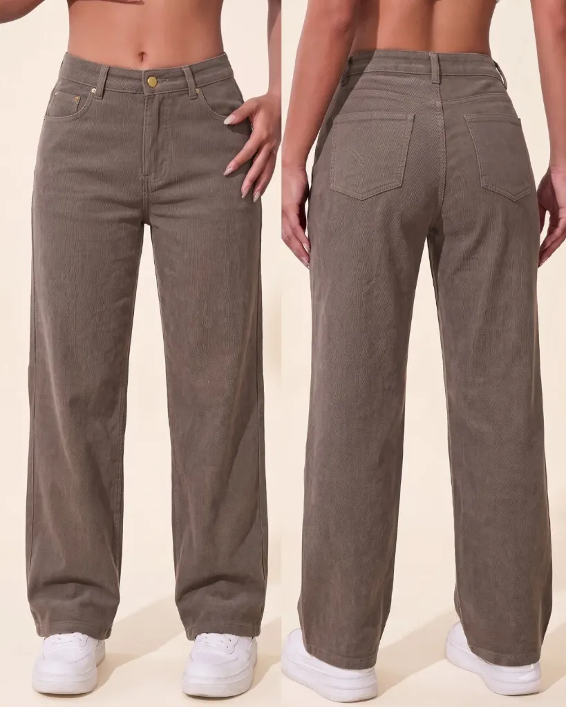 [HJ-001923-10-CAFE-2] Wide leg gabardina strech (10)