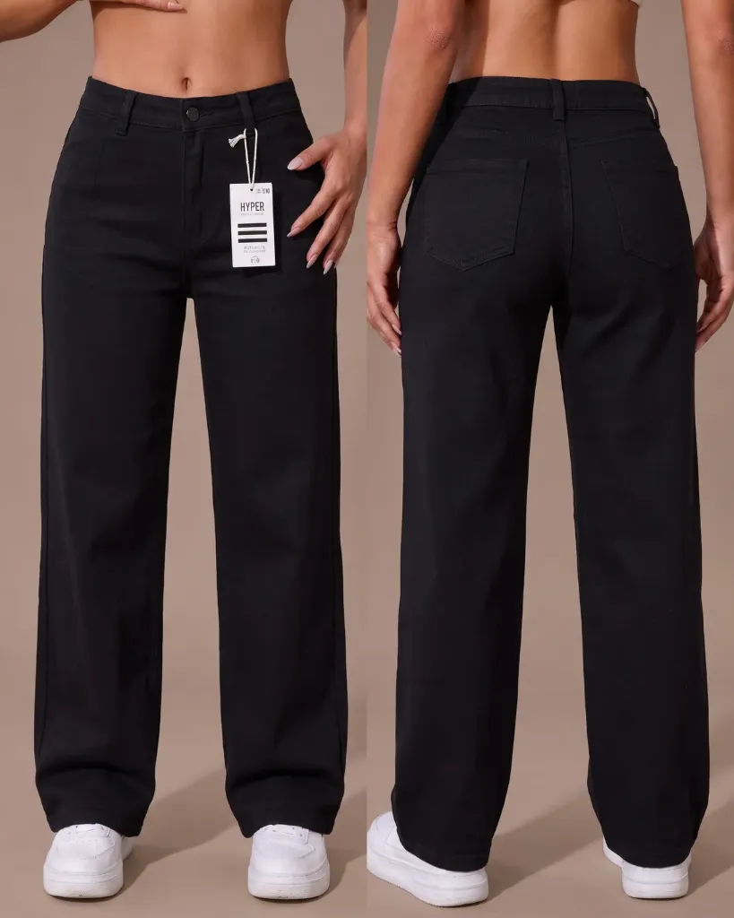Wide leg gabardina strech con pinzas