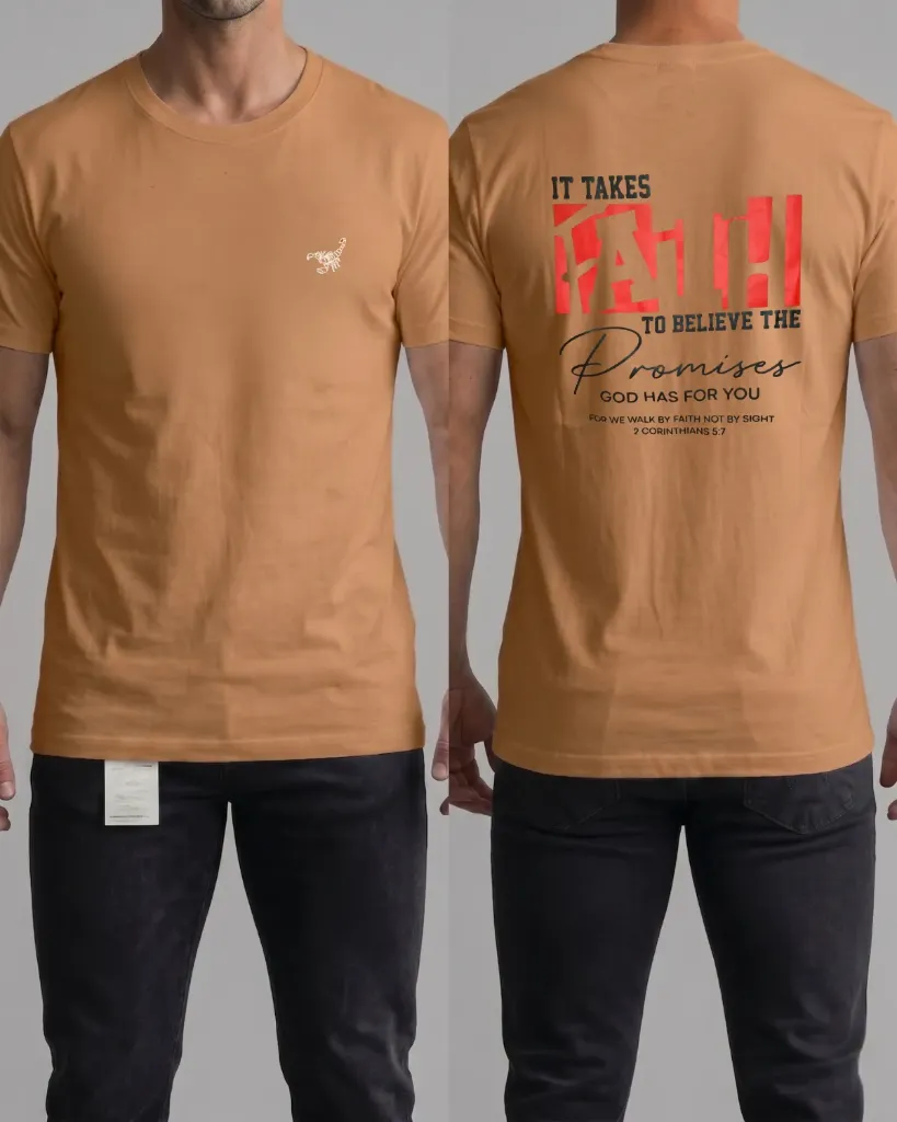 Camiseta estampada (It takes fath)