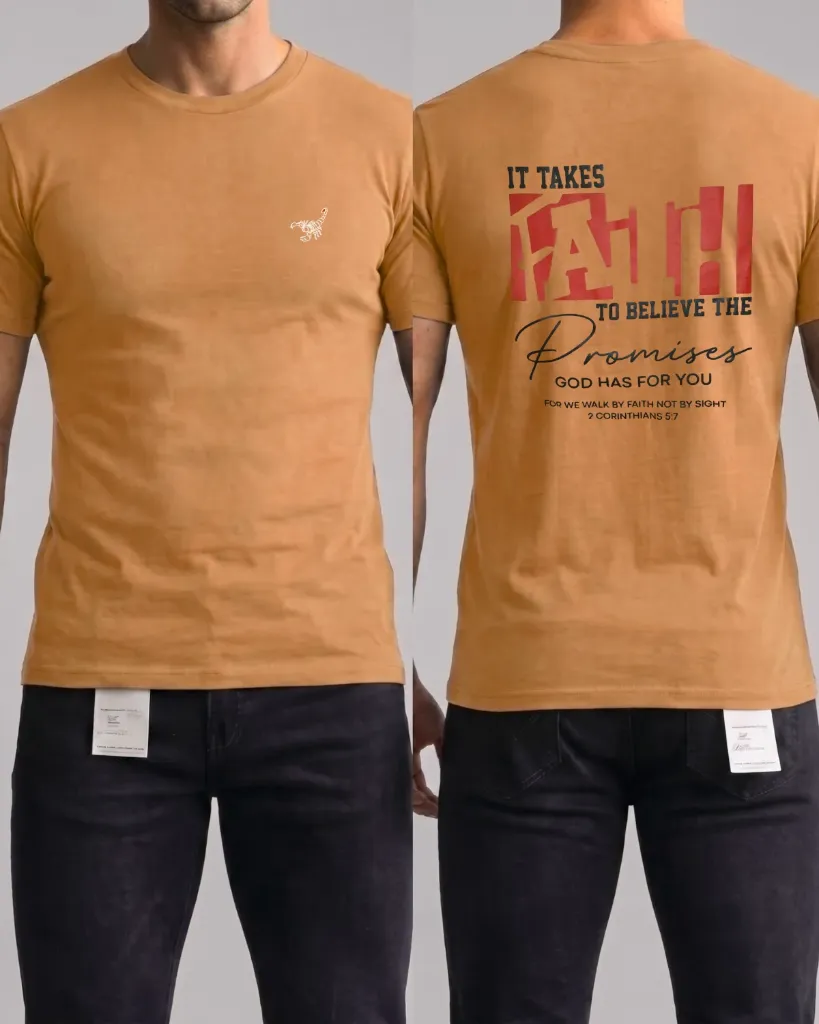 Camiseta estampada (It takes fath)