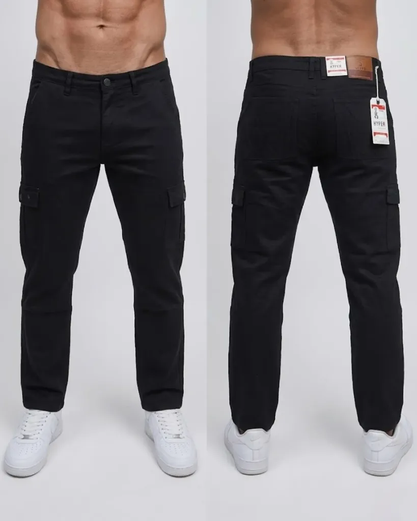 [HJ-001698-28-VERDE-OSCURO] Semitubo gabardina cargo strech (28, Verde oscuro)