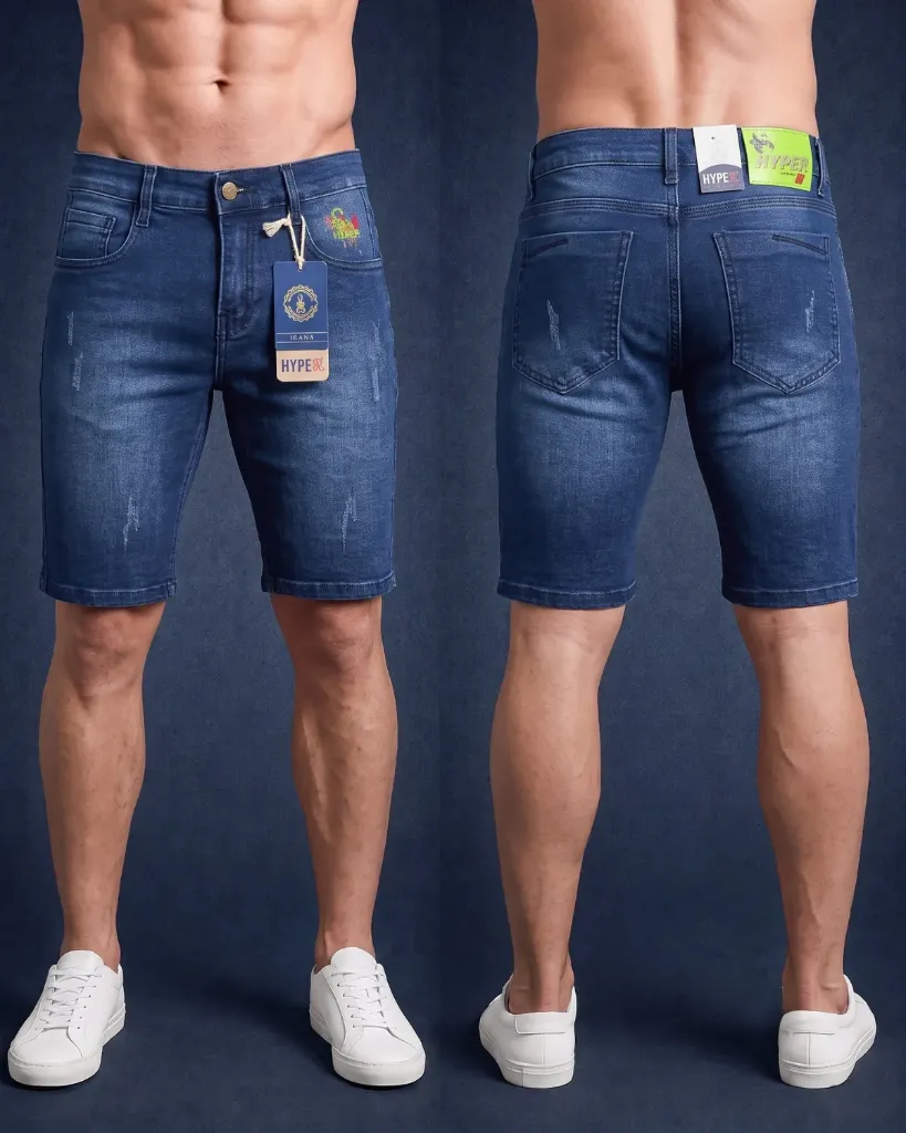 Bermuda strech mototool con estampado en el bolsillo