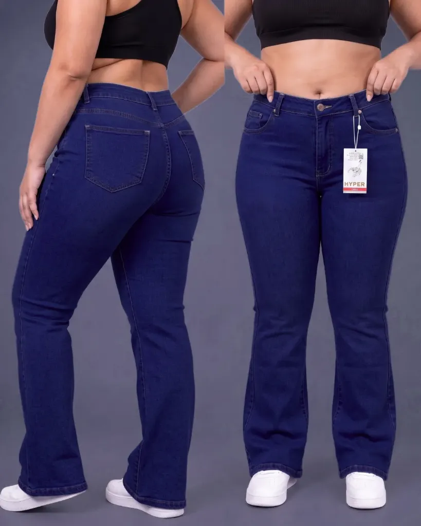 Acampanado plus strech llano con efecto corazón