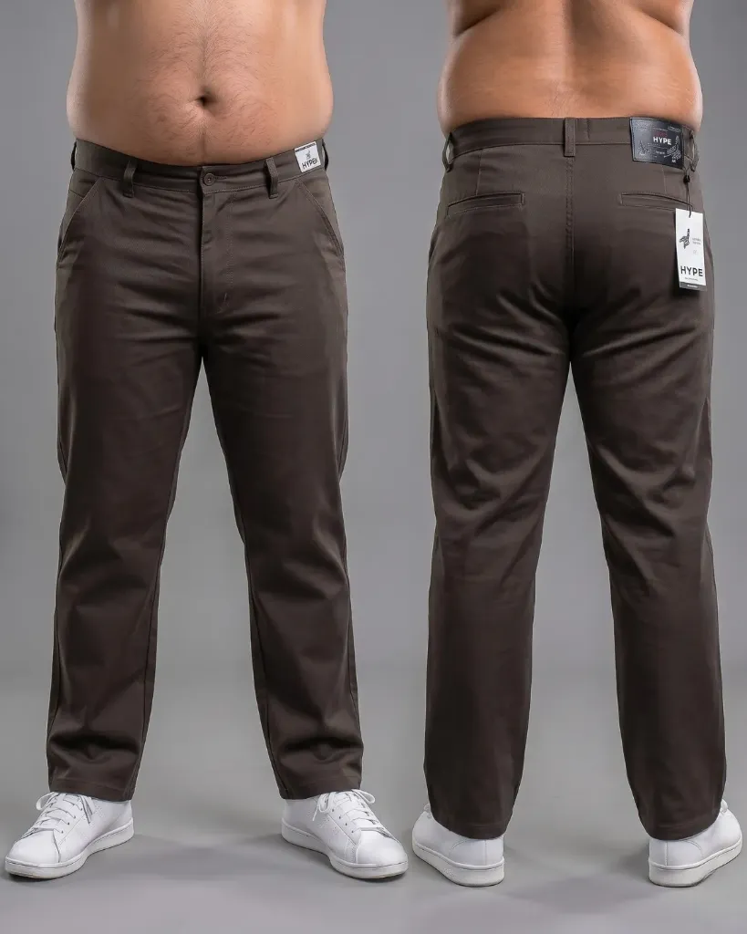 [HJ-001942-40-CAFE-5] Recto gabardina strech plus con bolsillos viviados (40)