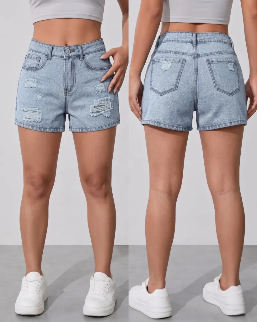 Short rigido rasgado